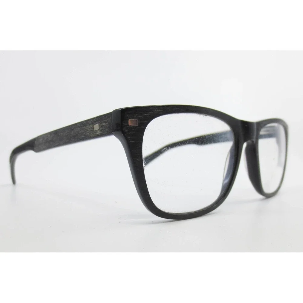 Perry Ellis PE 374-2 Black Wood Grain Square Eyeglass Frames 50-17-140